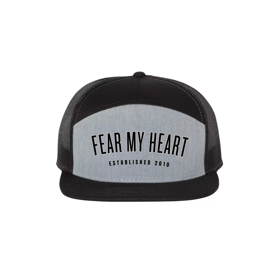 Fear My Heart Hat -  7 Panel Trucker Cap