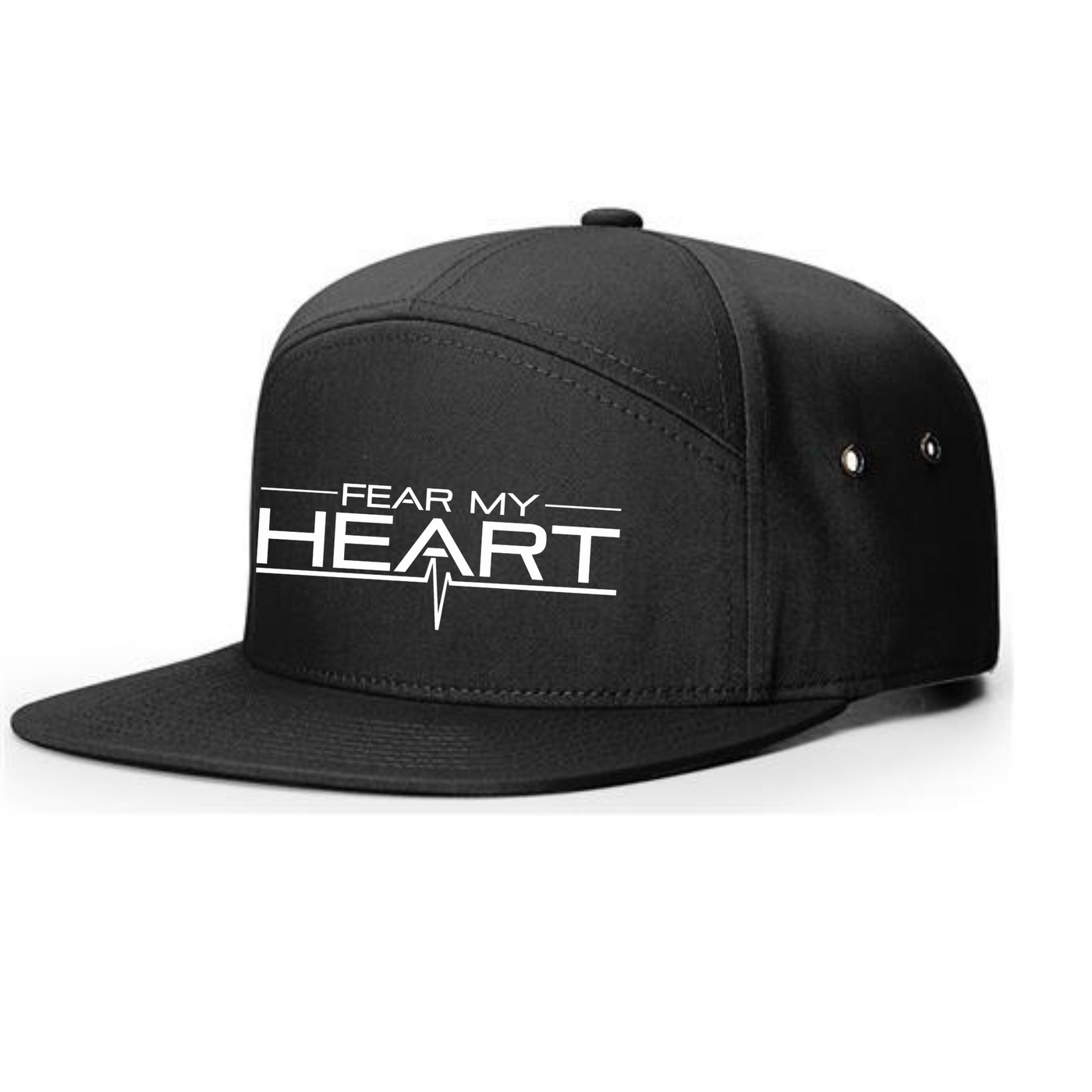 Fear My Heart Hat - 7 Panel Twill Flat Bill